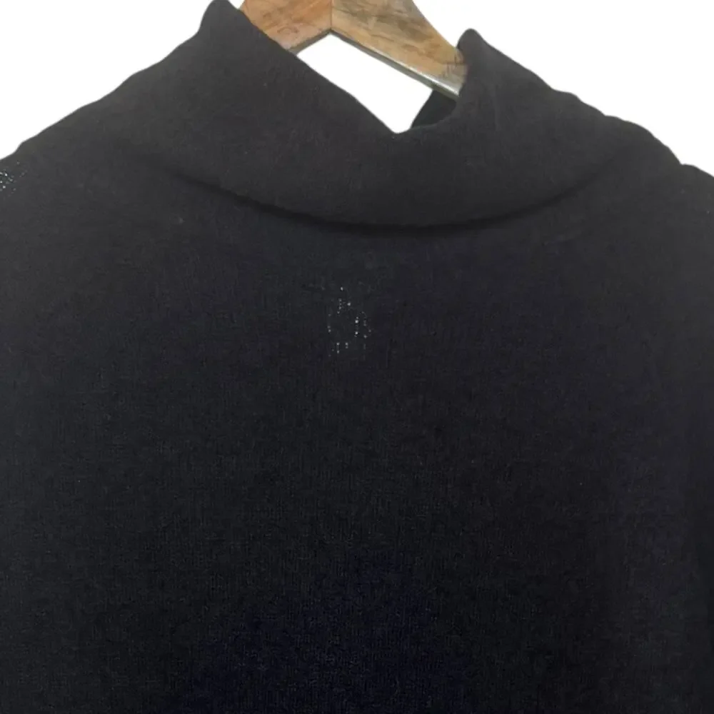Drozdzik Wool Blend Textured Cowl Neck Bracelet Sleeves Made in America Sweater